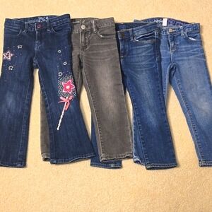 Gap Kids 3T jeans: cute boot stars, gray slim fit, skinny fit, playdate straight